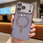 Glitter Electroplating MagSafe TPU Phone Case, For iPhone 17e / 16e, For iPhone 17 Pro Max, For iPhone 17 Pro, For iPhone 17, For iPhone Air, For iPhone 16 Pro Max