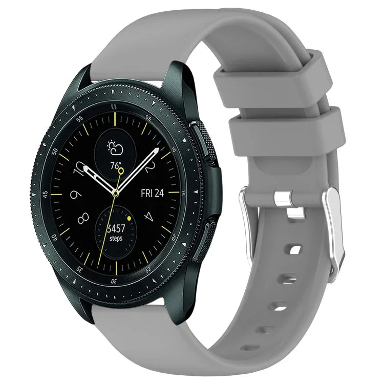20mm Smooth Solid Color Silicone Watch Band, For Samsung  Galaxy Watch 4 Classic 42mm, For Samsung Galaxy Watch Active 2 44mm, For Samsung Galaxy Watch Active 2 40mm, For Samsung Galaxy Watch 42mm