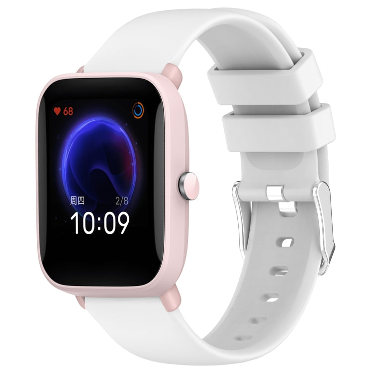 20mm Smooth Solid Color Silicone Watch Band, For Amazfit Pop Pro, For Amazfit Pop, For Amazfit GTS 2