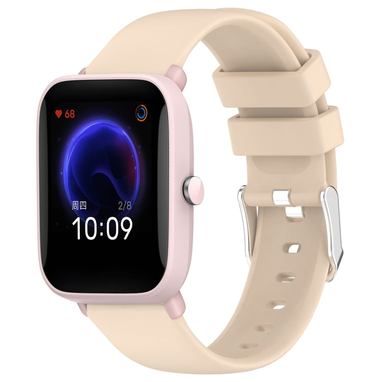 20mm Smooth Solid Color Silicone Watch Band, For Amazfit Pop Pro, For Amazfit Pop, For Amazfit GTS 2