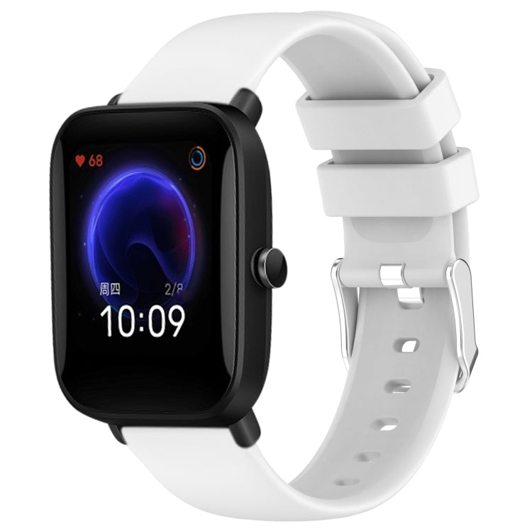 20mm Smooth Solid Color Silicone Watch Band, For Amazfit Pop Pro, For Amazfit Pop, For Amazfit GTS 2