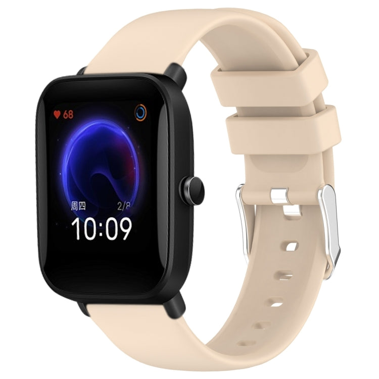 20mm Smooth Solid Color Silicone Watch Band, For Amazfit Pop Pro, For Amazfit Pop, For Amazfit GTS 2