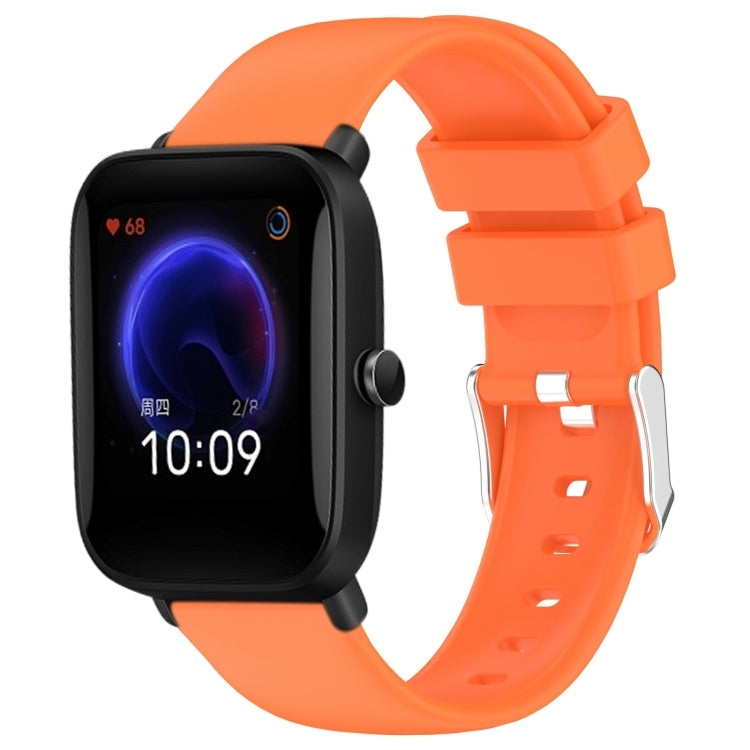 20mm Smooth Solid Color Silicone Watch Band, For Amazfit Pop Pro, For Amazfit Pop, For Amazfit GTS 2