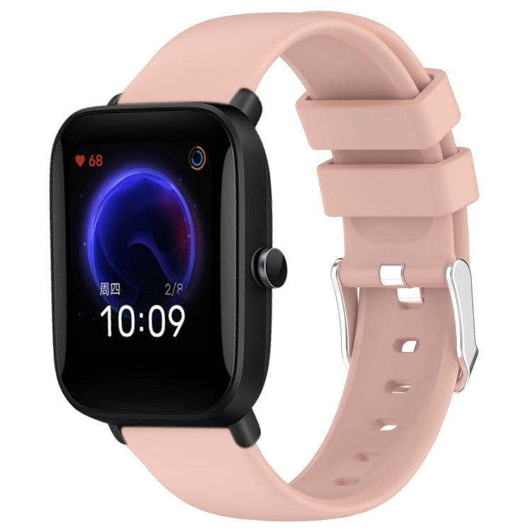 20mm Smooth Solid Color Silicone Watch Band, For Amazfit Pop Pro, For Amazfit Pop, For Amazfit GTS 2