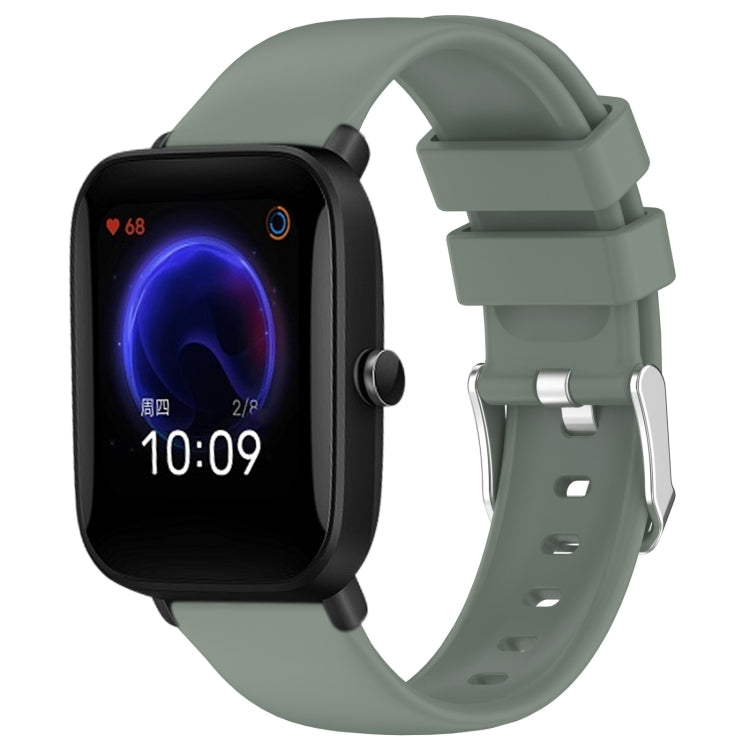 20mm Smooth Solid Color Silicone Watch Band, For Amazfit Pop Pro, For Amazfit Pop, For Amazfit GTS 2