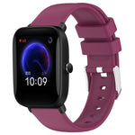 20mm Smooth Solid Color Silicone Watch Band, For Amazfit Pop Pro, For Amazfit Pop, For Amazfit GTS 2