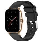 20mm Smooth Solid Color Silicone Watch Band, For Amazfit Pop Pro, For Amazfit Pop, For Amazfit GTS 2
