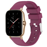 20mm Smooth Solid Color Silicone Watch Band, For Amazfit Pop Pro, For Amazfit Pop, For Amazfit GTS 2