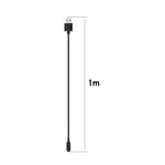For Samsung Galaxy Fit 3 SM-R390 Watch Magnetic Charging Cable, Length: 1m, Black, White