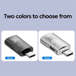 JS-109 USB-C / Type-C to Type-C + USB 3.0 Converter OTG Adapter for Digital Headset and U-Disk, Type-C to Type-C + USB