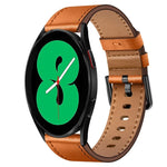 20mm SX Connector Metal Button Switch Leather Watch Band, For Samsung Galaxy Watch 5, For Samsung Galaxy Watch 5 Pro, For Samsung Galaxy Watch 4, For Samsung Galaxy Gear Sport, For Samsung Galaxy Watch 3 41mm, For Samsung Galaxy Watch Active           ...