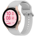 Solid Color Colorful Buckle Quick Release Silicone Watch Band, For Samsung Galaxy Watch FE 40mm, For Samsung Galaxy Watch 7 40 / 44mm