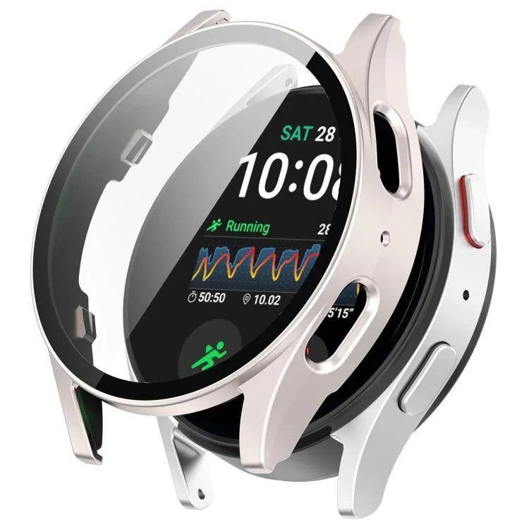 Tempered Film Integrated Waterproof PC Watch Protective Cover, For Samsung Galaxy Watch Ultra 47mm / Ultra 2025, For Samsung Galaxy Watch 7 44mm, For Samsung Galaxy Watch 7 40mm