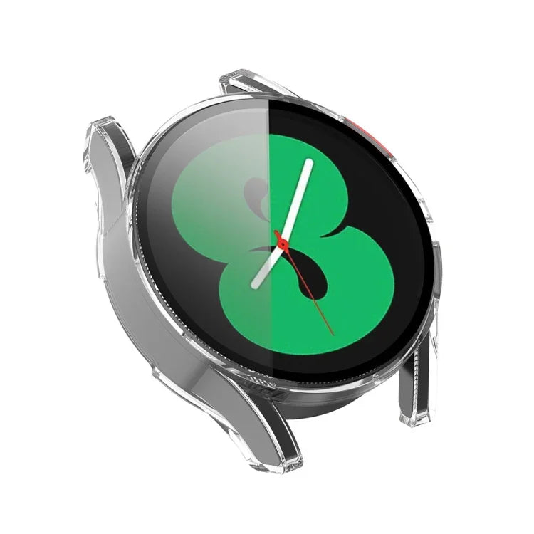 For Samsung Galaxy Watch FE 40mm PC + Tempered Glass Film Integrated Watch Protective Case