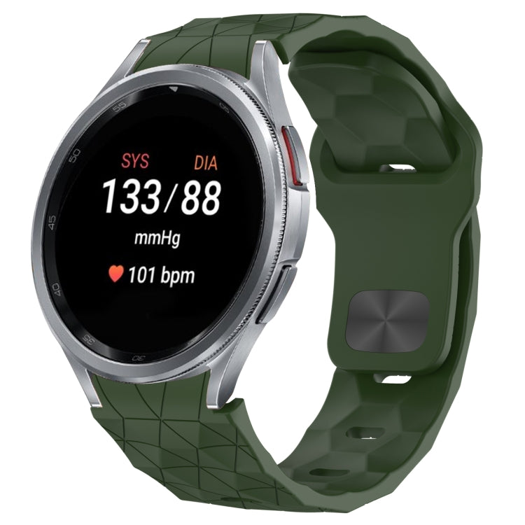 Football Texture Reverse Buckle Silicone Watch Band, For Samsung Galaxy Watch FE 40mm, For Samsung Galaxy Watch 7 44mm, For Samsung Galaxy Watch 7 40mm, For Samsung Galaxy Watch 6 Classic 47mm