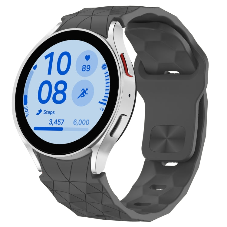 Football Texture Reverse Buckle Silicone Watch Band, For Samsung Galaxy Watch FE 40mm, For Samsung Galaxy Watch 7 44mm, For Samsung Galaxy Watch 7 40mm, For Samsung Galaxy Watch 6 Classic 47mm