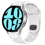 Football Texture Reverse Buckle Silicone Watch Band, For Samsung Galaxy Watch 6 44mm, For Samsung Galaxy Watch 6 40mm, For Samsung Galaxy Watch 6 Classic 43mm, For Samsung Galaxy watch 5 Pro Golf Edition