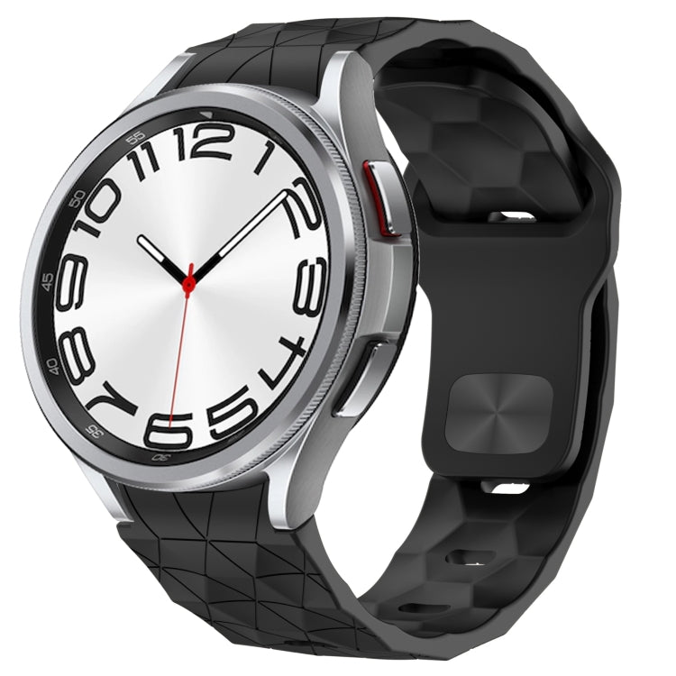 Football Texture Reverse Buckle Silicone Watch Band, For Samsung Galaxy Watch FE 40mm, For Samsung Galaxy Watch 7 44mm, For Samsung Galaxy Watch 7 40mm, For Samsung Galaxy Watch 6 Classic 47mm