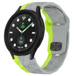 Football Texture Reverse Buckle Silicone Watch Band, For Samsung Galaxy Watch 6 44mm, For Samsung Galaxy Watch 6 40mm, For Samsung Galaxy Watch 6 Classic 43mm, For Samsung Galaxy watch 5 Pro Golf Edition