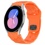 Football Texture Reverse Buckle Silicone Watch Band, For Samsung Galaxy watch 5 Golf Edition, For Samsung Galaxy Watch 5  44mm, For Samsung Galaxy Watch 5 Pro  45mm, For Samsung Galaxy Watch 5  40mm