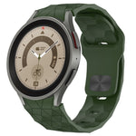Football Texture Reverse Buckle Silicone Watch Band, For Samsung Galaxy watch 5 Golf Edition, For Samsung Galaxy Watch 5  44mm, For Samsung Galaxy Watch 5 Pro  45mm, For Samsung Galaxy Watch 5  40mm