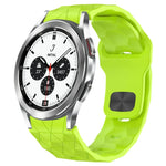 Football Texture Reverse Buckle Silicone Watch Band, For Samsung Galaxy Watch 4 44mm, For Samsung Galaxy Watch 4 40mm, For Samsung  Galaxy Watch 4 Classic 46mm, For Samsung  Galaxy Watch 4 Classic 42mm