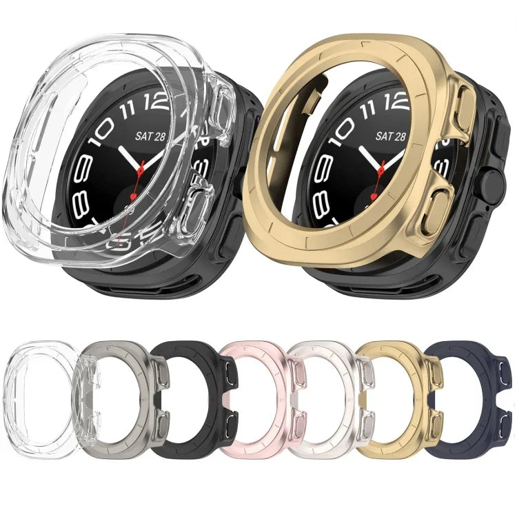 Half Coverage Hollowed PC Watch Protective Cover, For Samsung Galaxy Watch Ultra 47mm / Ultra 2025, For Samsung Galaxy Watch 7 44mm, For Samsung Galaxy Watch 7 40mm