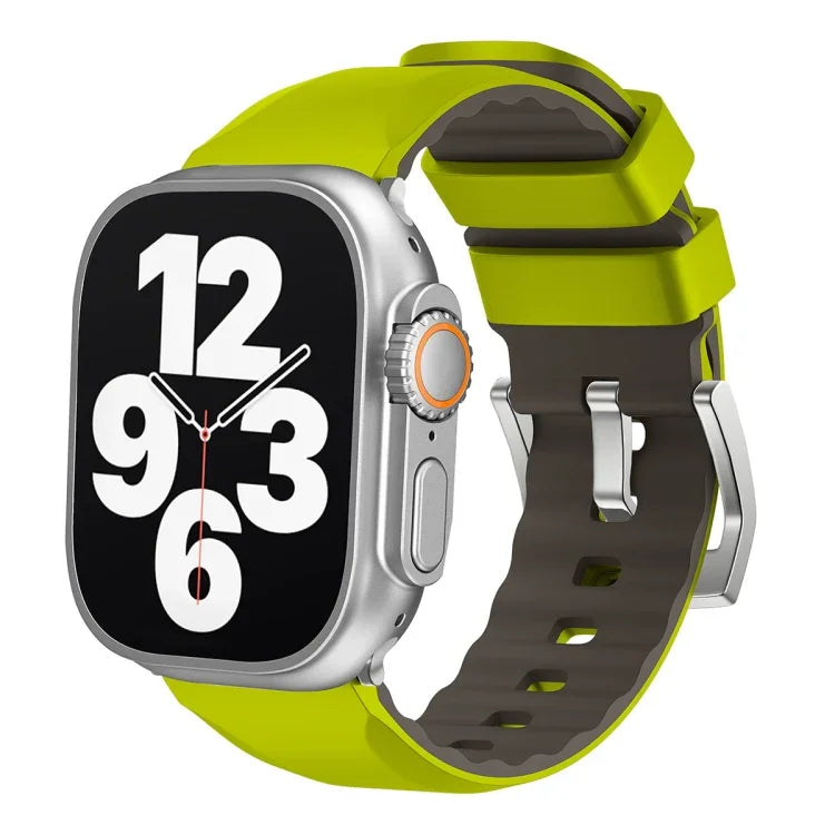 Two-Color Silicone Watch Band, For Apple Watch Series 4 44mm, For Apple Watch Series 4 40mm