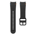 Wave Pattern Stitched Silicone Watch Band, For Samsung Galaxy Watch 7 40 / 44mm, For Samsung Galaxy Watch 6 Classic, For Samsung Galaxy Watch 6 40 / 44mm, For Samsung Galaxy Watch 5 40 / 44mm