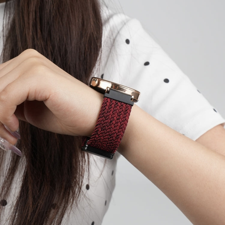 20mm Magnetic Buckle Braided Watch Strap, For Samsung Galaxy Watch FE 40mm, For Samsung Galaxy Watch 6 Classic