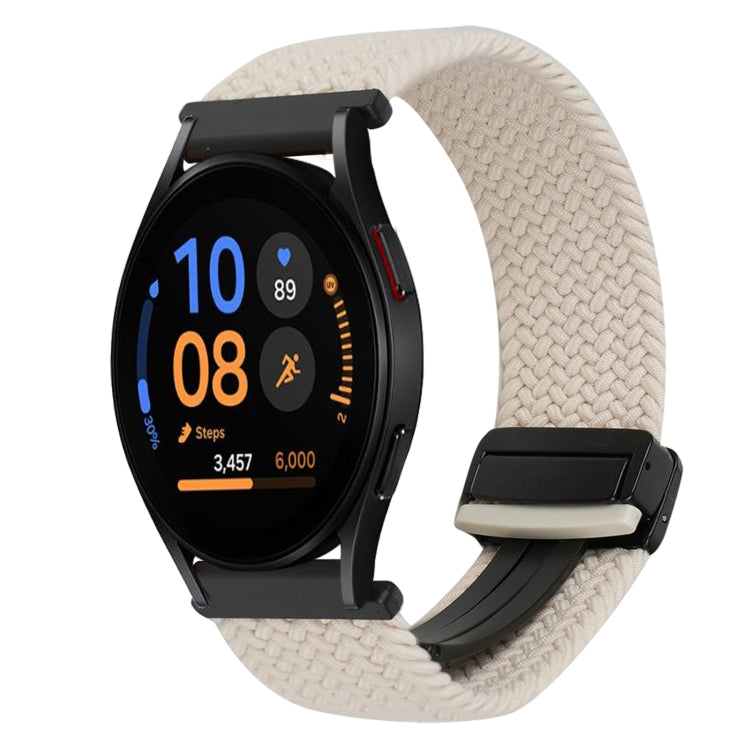 20mm Magnetic Buckle Braided Watch Strap, For Samsung Galaxy Watch FE 40mm, For Samsung Galaxy Watch 6 Classic