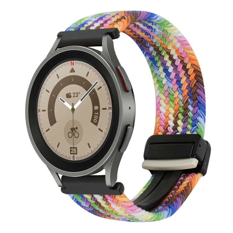 20mm Magnetic Buckle Braided Watch Strap, For Samsung Galaxy Watch 5 Pro, For Samsung Gear Sport