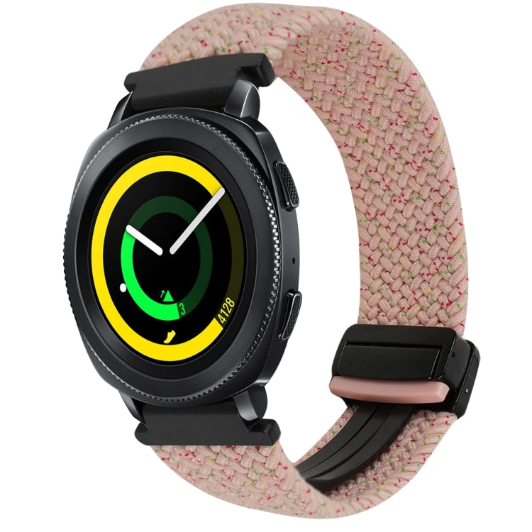 20mm Magnetic Buckle Braided Watch Strap, For Samsung Galaxy Watch 5 Pro, For Samsung Gear Sport