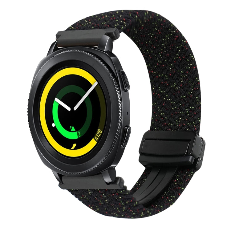 20mm Magnetic Buckle Braided Watch Strap, For Samsung Galaxy Watch 5 Pro, For Samsung Gear Sport