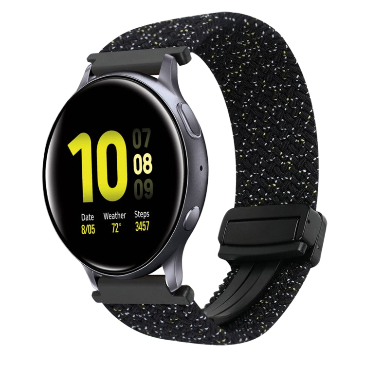 20mm Magnetic Buckle Braided Watch Strap, For Samsung Galaxy Watch Active 2, For Samsung Galaxy Watch 3 41mm