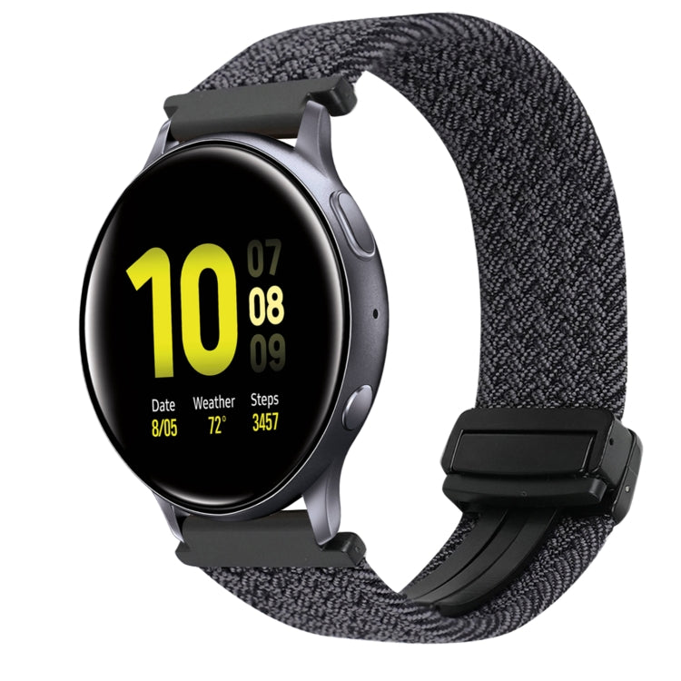 20mm Magnetic Buckle Braided Watch Strap, For Samsung Galaxy Watch Active 2, For Samsung Galaxy Watch 3 41mm