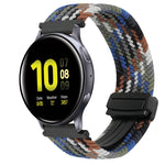 20mm Magnetic Buckle Braided Watch Strap, For Samsung Galaxy Watch Active 2, For Samsung Galaxy Watch 3 41mm