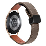 Slim Magnetic Buckle 20mm Microfiber Leather Watch Band, For Samsung Galaxy Watch 4  40 / 44mm, For Samsung Galaxy Watch 4 Classic 42 / 46mm