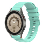 Wavy Dotted Stitched 20mm Silicone Watch Band, For Samsung Galaxy Watch 5 40 / 44mm, For Samsung Galaxy Watch 5 Pro 45mm, For Samsung Galaxy Watch 4 40 / 44mm, For Samsung Galaxy Watch 4 Classic 42 / 46mm