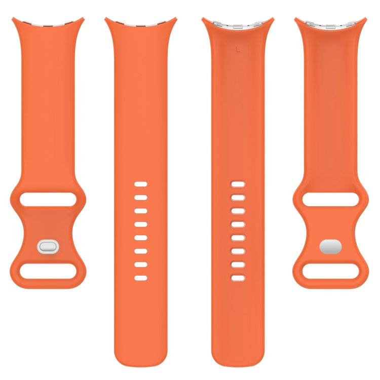 Solid Color Butterfly Buckle Silicone Watch Band, Size:L, Size: L