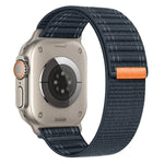 Sea Wave Nylon Hook and Loop Fastener Watch Band, For Apple Watch SE 2023 44mm, For Apple Watch SE 2023 40mm, For Apple Watch Ultra 2 49mm, For Apple Watch Series 9 45mm, For Apple Watch Series 9 41mm, For Apple Watch Ultra 49mm                        ...