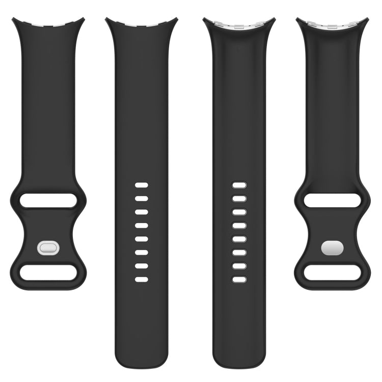 Solid Color Butterfly Buckle Silicone Watch Band, Size: S, Size: S