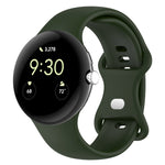 Solid Color Butterfly Buckle Silicone Watch Band, Size: S, Size: S