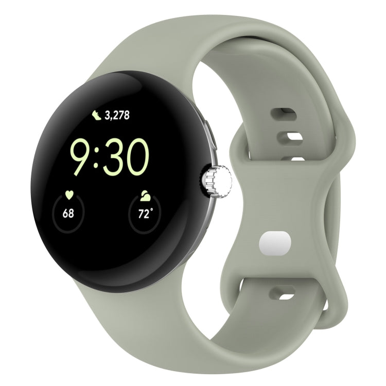 Solid Color Butterfly Buckle Silicone Watch Band, Size: S, Size: S