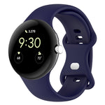 Solid Color Butterfly Buckle Silicone Watch Band, Size: S, Size: S