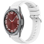 Stripe Texture Silicone 20mm Watch Band, For Samsung Galaxy Watch 6 44mm, For Samsung Galaxy Watch 6 40mm, For Samsung Galaxy Watch 6 Classic 43mm, For Samsung Galaxy Watch5 Pro Golf Edition