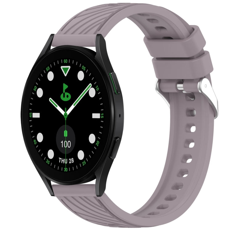 Stripe Texture Silicone 20mm Watch Band, For Samsung Galaxy Watch5 Golf Edition, For Samsung Galaxy Watch 5  44mm, For Samsung Galaxy Watch 5 Pro  45mm, For Samsung Galaxy Watch 5  40mm