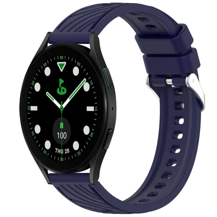 Stripe Texture Silicone 20mm Watch Band, For Samsung Galaxy Watch5 Golf Edition, For Samsung Galaxy Watch 5  44mm, For Samsung Galaxy Watch 5 Pro  45mm, For Samsung Galaxy Watch 5  40mm