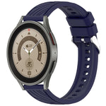 Stripe Texture Silicone 20mm Watch Band, For Samsung Galaxy Watch5 Golf Edition, For Samsung Galaxy Watch 5  44mm, For Samsung Galaxy Watch 5 Pro  45mm, For Samsung Galaxy Watch 5  40mm