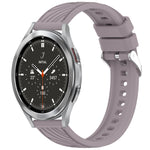 Stripe Texture Silicone 20mm Watch Band, For Samsung Galaxy Watch 4 44mm, For Samsung Galaxy Watch 4 40mm, For Samsung  Galaxy Watch 4 Classic 46mm, For Samsung  Galaxy Watch 4 Classic 42mm